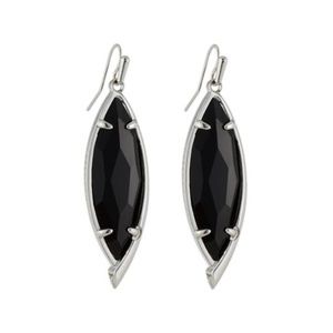Kendra Scott Jewelry - Kendra Scott Maxwell in Rhodium & Black Glass Kendra Scott Jewelry - Kendra Scott Maxwell in Rhodium & Black Glass